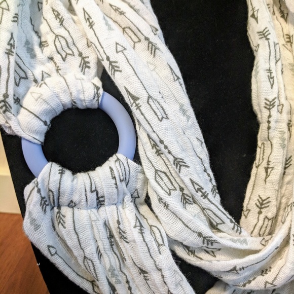 Arrow print teething teether scarf baby unisex - Picture 2 of 4